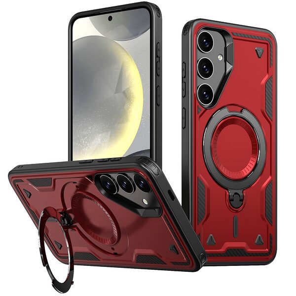 Θήκη Samsung Galaxy S25 Plus 5G / S24 Plus 5G Mad Mask Πλάτη Military Protection με Μαγνητικό δαχτυλίδι