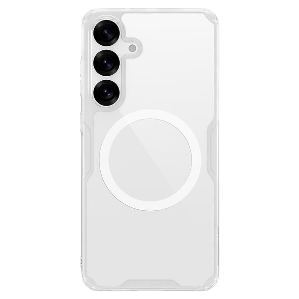 Θήκη Samsung Galaxy S25 Plus 5G / S24 Plus 5G NiLLkin Nature Magnetic Series Silicone Sockproof συμβατό με MagSafe φορτιστή Transparent Πλάτη TPU