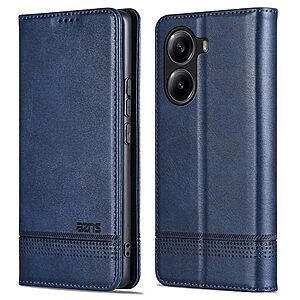 Θήκη Xiaomi Poco X7 Pro 5G AZNS Litchi Retro V4 Texture Leather με βάση στήριξης