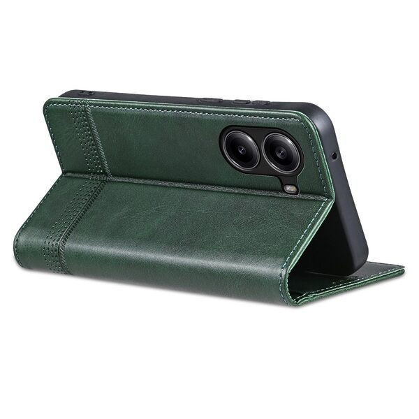 thiki xiaomi poco x7 pro 5g azns dermatini prasino 38616 4