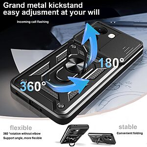 Kickstand και Βάση στήριξης από σκλήρό Premium TPU ασημί