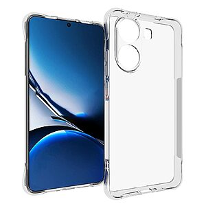 Θήκη Xiaomi Poco X7 Pro 5G OEM Silicone Sockproof V10 Anti-Slip Transparent Πλάτη με ενισχυμένες γωνίες TPU