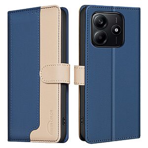 Θήκη Xiaomi Redmi Note 14 4G BINFEN COLOR Leather Wallet Double Stitching Lines series 13 με βάση στήριξης