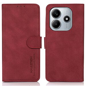 Θήκη Xiaomi Redmi Note 14 4G KHAZNEH Litchi Skin Texture Leather με βάση στήριξης