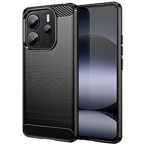 Θήκη Xiaomi Redmi Note 14 4G Mad Mask Brushed TPU Carbon Πλάτη μαύρο