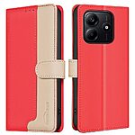 Θήκη Xiaomi Redmi Note 14 5G BINFEN COLOR Leather Wallet Double Stitching Lines series 13 με βάση στήριξης