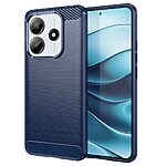 Θήκη Xiaomi Redmi Note 14 5G Mad Mask Brushed TPU Carbon Πλάτη μπλε