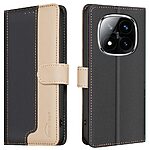 Θήκη Xiaomi Redmi Note 14 Pro 4G BINFEN COLOR Leather Wallet Double Stitching Lines series 13 με βάση στήριξης