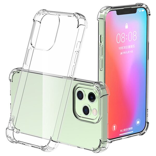 Θήκη Xiaomi Redmi Note 14 Pro 5G / Poco X7 5G OEM Silicone Sockproof V10 Anti-Slip Transparent Πλάτη με ενισχυμένες γωνίες TPU