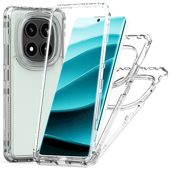 Θήκη Xiaomi Redmi Note 14 Pro 5G / Poco X7 5G OEM Transparent Full Cover Case 360° από TPU Frame