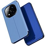 Θήκη Xiaomi Redmi Note 14 Pro Plus 5G OEM Mirror Surface View New Edition Stand Case Cover Flip Window γαλάζιο