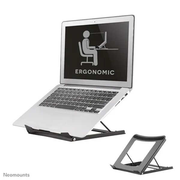 Neomounts Foldable Laptop Stand 10''-16'' (NEONSLS075BLACK) - Image 1