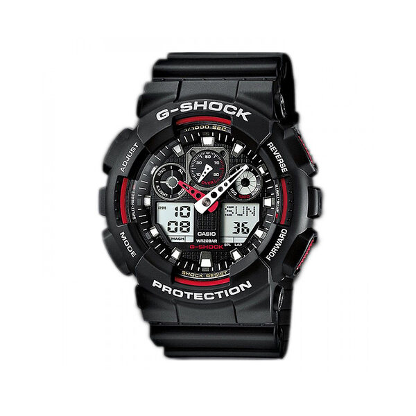 Casio G-Shock Analog/Digital Battery Watch with Rubber Strap Black (GA-100-1A4ER) (CASGA1001A4ER) - Image 1