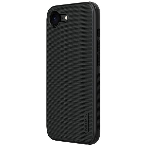 Θήκη iPhone 16e NiLLkin Super Frosted Shield Pro Series Πλάτη από Premium σκληρό TPU μαύρο - Image 2