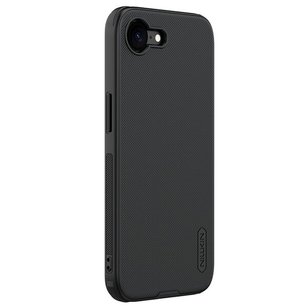 Θήκη iPhone 16e NiLLkin Super Frosted Shield Pro Series Πλάτη από Premium σκληρό TPU μαύρο - Image 3