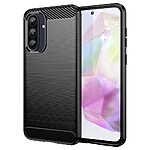 Θήκη Samsung Galaxy A36 / A56 Mad Mask Brushed TPU Carbon Πλάτη μαύρο