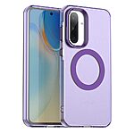 Θήκη Samsung Galaxy A36 / A56 Mad Mask Anti-Slip Sockproof συμβατό με MagSafe φορτιστή Transparent Πλάτη TPU μωβ