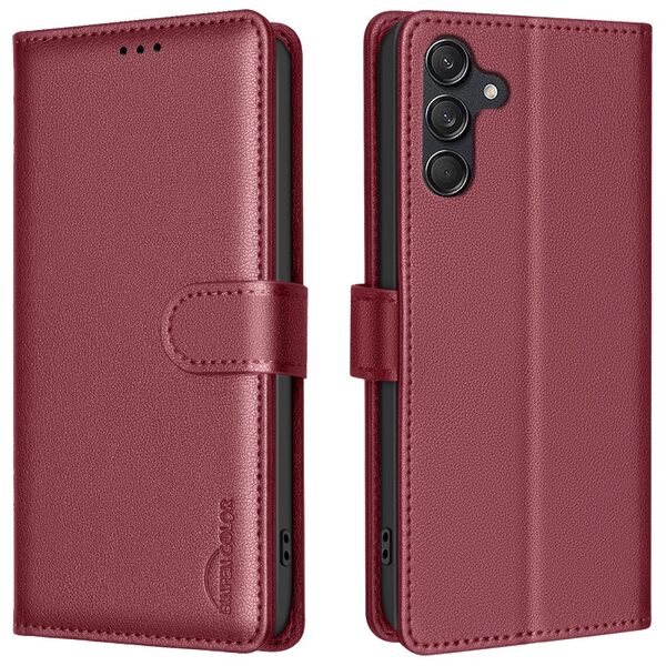 Θήκη Samsung Galaxy A36 BINFEN COLOR Leather Wallet series 12 με βάση στήριξης