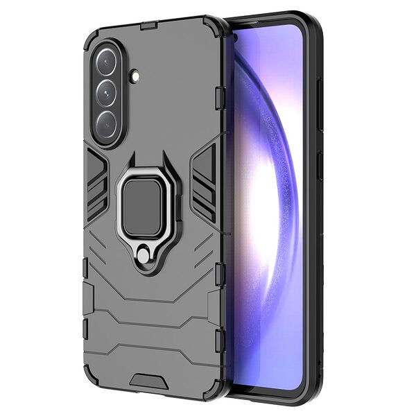Θήκη Samsung Galaxy A36 Mad Mask Πλάτη Thin Armor με Μαγνητικό δαχτυλίδι και Βάση στήριξης TPU μαύρο