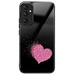 Θήκη Samsung Galaxy A36 OEM σχέδιο Love με πλάτη από Tempered Glass και εσωτερικό TPU