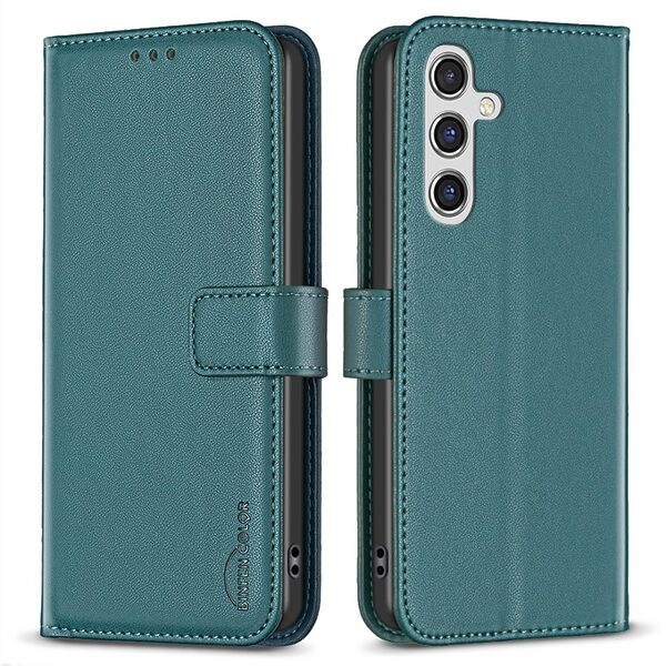 Θήκη Samsung Galaxy A56 BINFEN COLOR Leather Wallet series 12 με βάση στήριξης