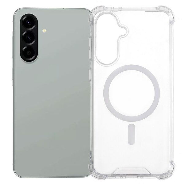 Θήκη Samsung Galaxy A56 Mad Mask Silicone Sockproof V2 συμβατό με MagSafe φορτιστή Transparent Πλάτη TPU
