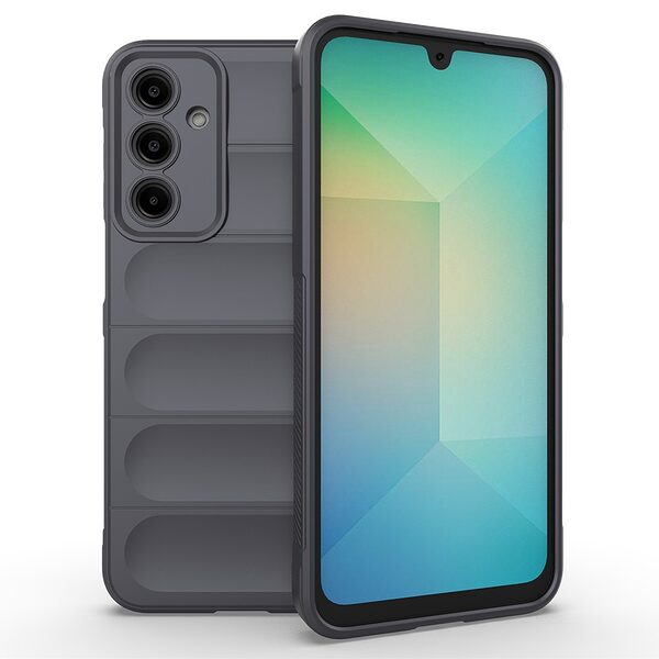 Θήκη Samsung Galaxy A56 Mad Mask Rugged Armor από σκληρό Premium TPU γκρι σκούρο