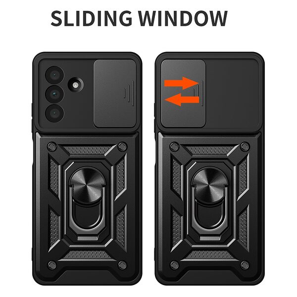 Kickstand και Βάση στήριξης από σκλήρό Premium TPU μαύρο