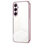 Θήκη Samsung Galaxy A56 Mad Mask Electroplating Series Thin Frame Πλάτη από Premium TPU με μεταλιζέ περίβλημα ροζ