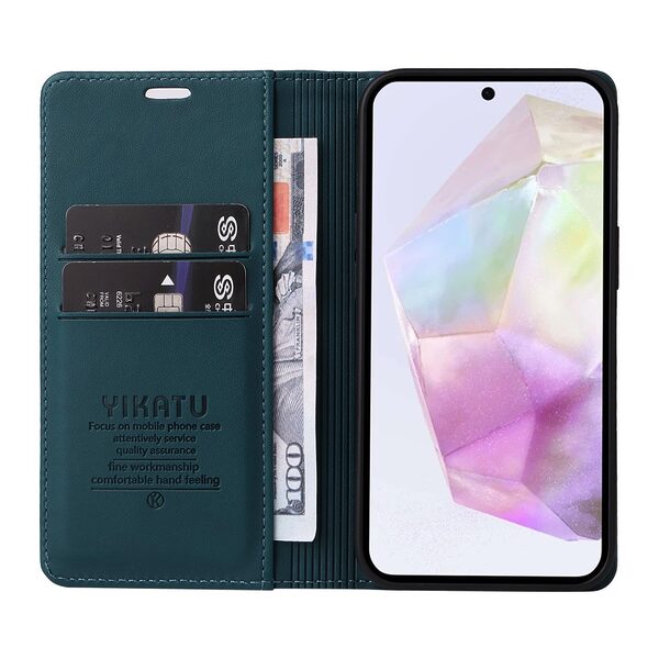 thiki samsung galaxy a56 yikatu dermatini prasino 38769 2