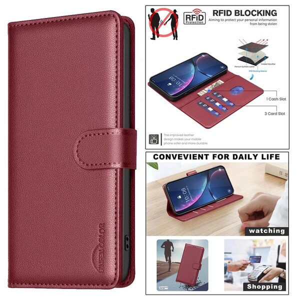 thiki xiaomi 15 binfen color dermatini kokkino 38782 4