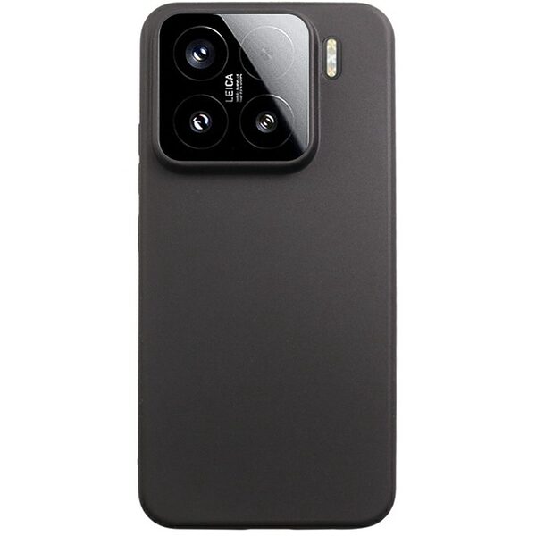 Θήκη Xiaomi 15 OEM Ultra Thin Rubberized Premium Πλάτη TPU με εσωτερική επένδυση μαύρο