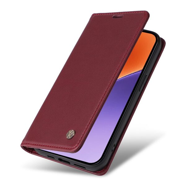 thiki xiaomi 15 yikatu dermatini kokkino skoyro 38780 5