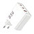 LEEWELLO LW-163 επιτοίχιος φορτιστής GAN Super Fast Charger 65W με 2 X Type-C και 1 x USB-A - λευκός