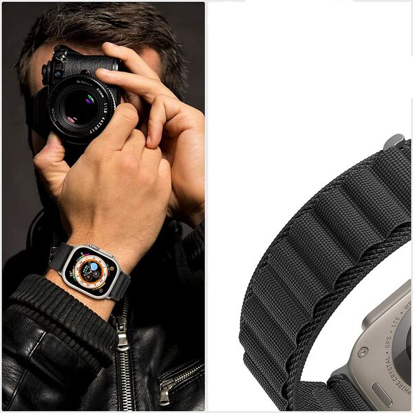 tech protect nylon pro strap apple watch 44 45 46 49mm black 39331 4