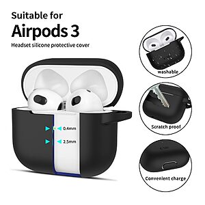 tech protect silicone hook case airpods 3 black 39326 2