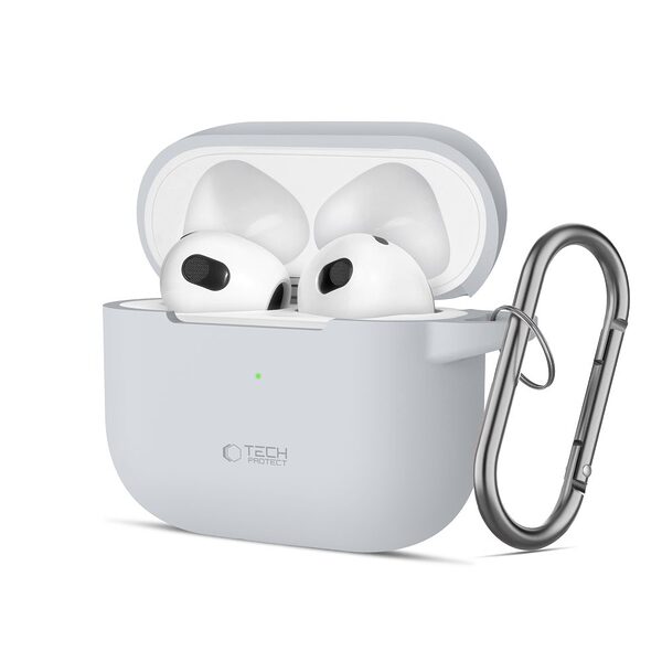 Θήκη Σιλικόνης TECH-PROTECT με Silicone Hook - AirPods 3 Γκρι