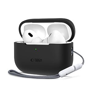 Θήκη Σιλικόνης TECH-PROTECT με Silicone Hook - AirPods Pro (1η & 2η Γενιά) Μαύρο