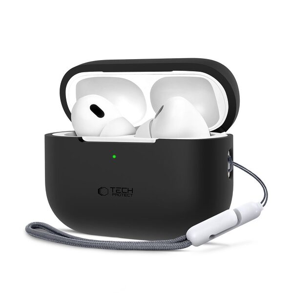 Θήκη Σιλικόνης TECH-PROTECT με Silicone Hook - AirPods Pro (1η & 2η Γενιά) Μαύρο