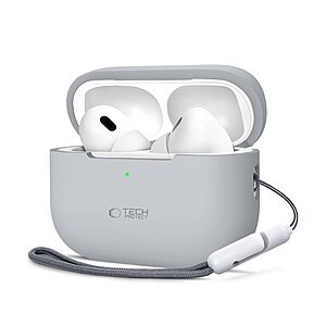 Θήκη Σιλικόνης TECH-PROTECT με Silicone Hook - AirPods Pro (1η & 2η Γενιά) Γκρι