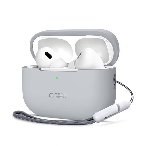 Θήκη Σιλικόνης TECH-PROTECT με Silicone Hook - AirPods Pro (1η & 2η Γενιά) Γκρι