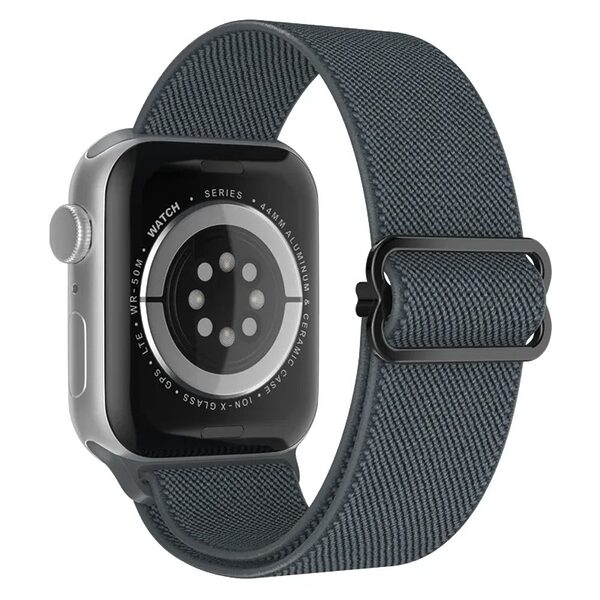 Λουράκι Sport Band Sonique Elastic Nylon Loop για Apple Watch (42/44/45/49mm) - γκρι