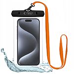 Αδιάβροχη θήκη Smartphone έως 6.9" Tech-Protect Universal Waterproof - Μαύρο/ Πορτοκαλί
