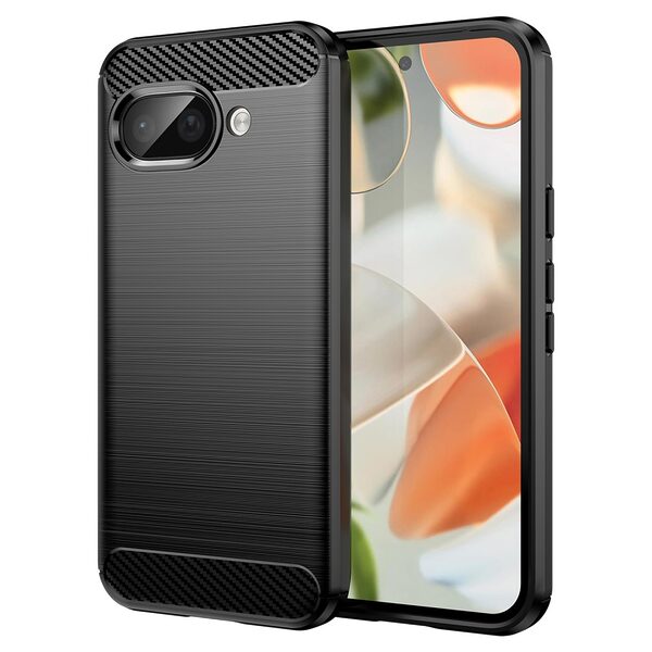 Θήκη Google Pixel 9a 5G Mad Mask Brushed TPU Carbon Πλάτη μαύρο