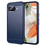 Θήκη Google Pixel 9a 5G Mad Mask Brushed TPU Carbon Πλάτη μπλε
