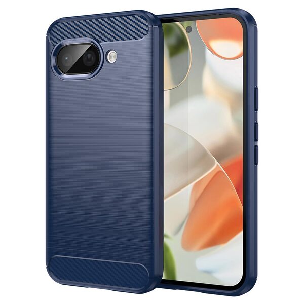 Θήκη Google Pixel 9a 5G Mad Mask Brushed TPU Carbon Πλάτη μπλε