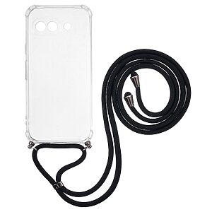 Θήκη Google Pixel 9a 5G OEM Silicone Sockproof Transparent πλάτη με κορδόνι από αντικραδασμικό TPU
