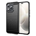 Θήκη Honor 400 Lite 5G Mad Mask Brushed TPU Carbon Πλάτη μαύρο