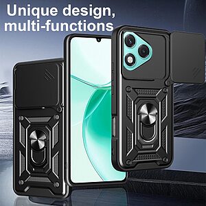 Kickstand και Βάση στήριξης από σκλήρό Premium TPU μαύρο