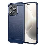 Θήκη Honor 400 Lite 5G Mad Mask Brushed TPU Carbon Πλάτη μπλε